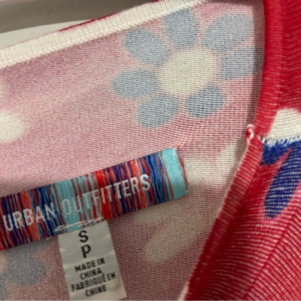 Urban Outfitters Multicolor Daisy Patchwork Long Sleeve Top - Red, Yellow, Green - Picture 4 of 6